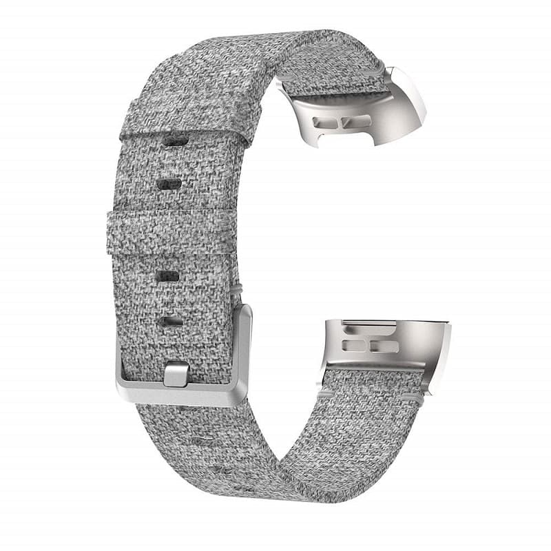 Reim kompatibel med Fitbit Charge 3 av Nylon - Grå