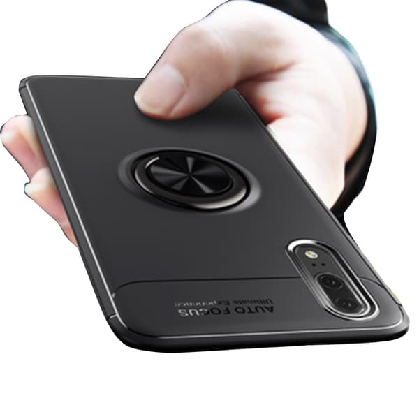 Huawei P20 - Praktiskt Skyddande Skal med Ringhållare