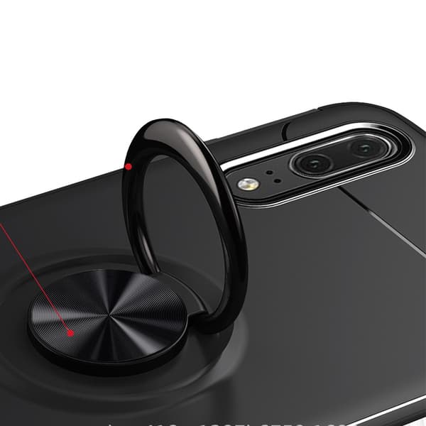 Huawei P20 - Praktiskt Skyddande Skal med Ringhållare