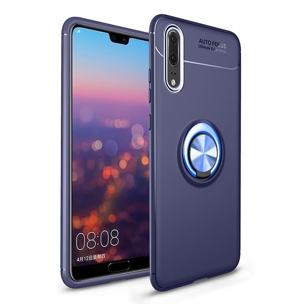 Huawei P20 - Praktiskt Skyddande Skal med Ringhållare
