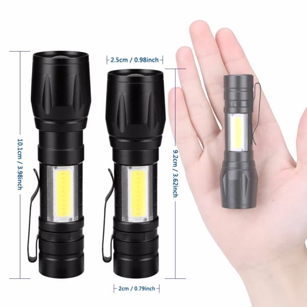 Ficklampa (COB-LED) USB laddning