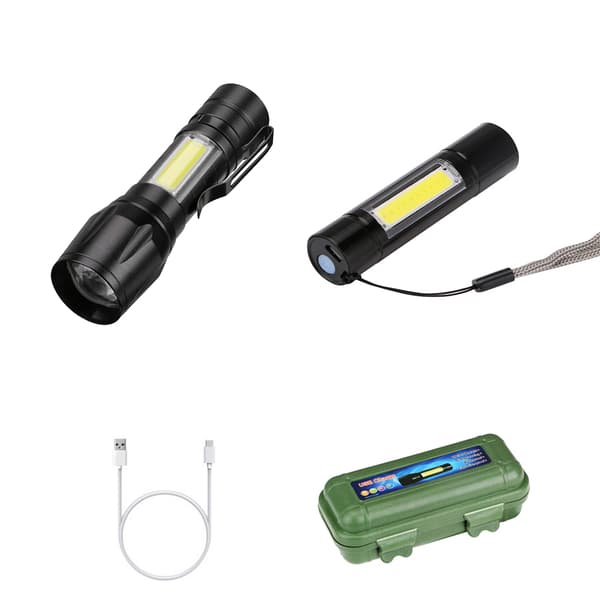 Ficklampa (COB-LED) USB laddning