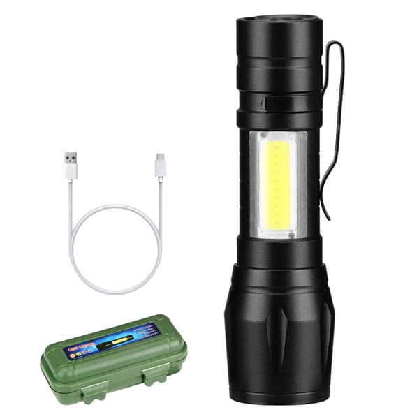 Ficklampa (COB-LED) USB laddning