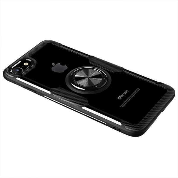 iPhone 8 - Skyddande Skal med Ringhållare (LEMAN)