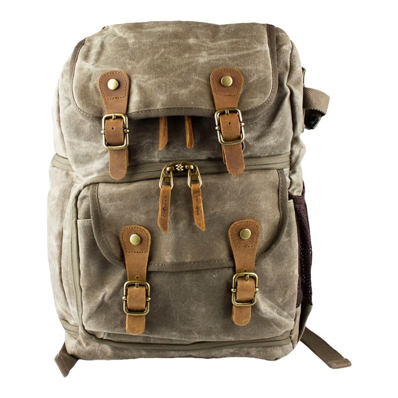Robust Kameraryggsekk i Vintage Design - Brun