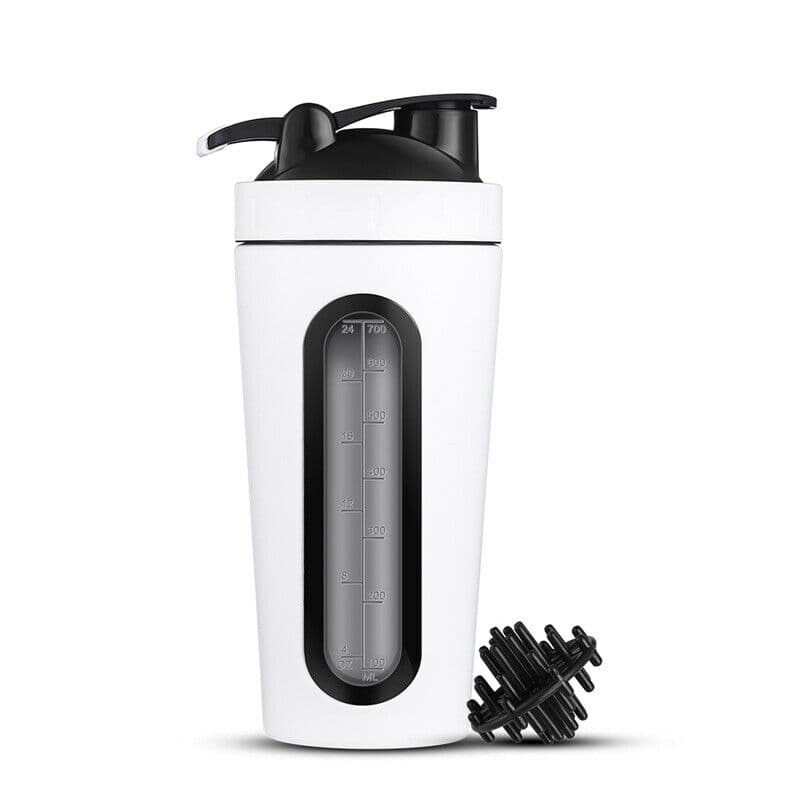 Shaker i rustfrit stål, 700 ml - Hvid