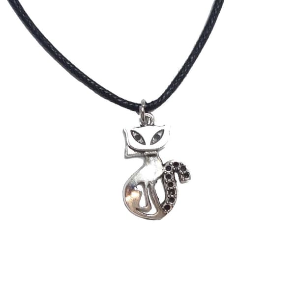 Katthalsband Silverpläterad