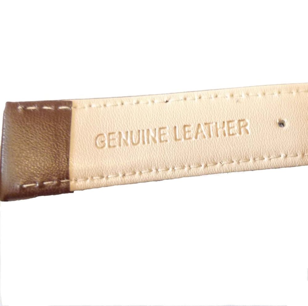 Klockarmband pu-läder Brunt 20mm