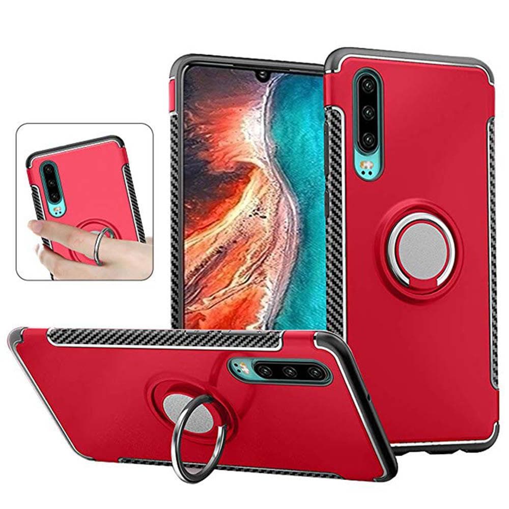 Praktiskt Skyddande Skal med Ringhållare (ODOR) - Huawei P30