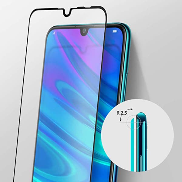 Huawei Y6 2019 Skärmskydd 2.5D 2-PACK med Ram HD-Clear ProGuard