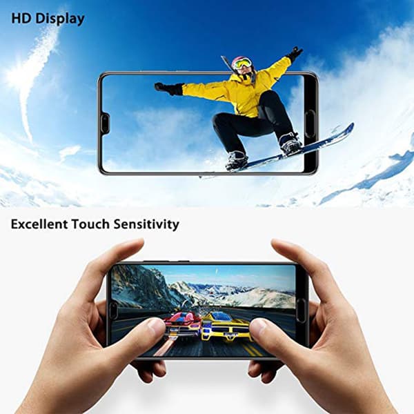 Huawei P20 2-PACK Skärmskydd 2.5D med Ram 9H HD-Clear ProGuard