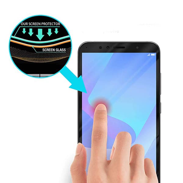 Skärmskydd Carbon 3-PACK Screen-Fit 3D/HD Huawei Y6 2018