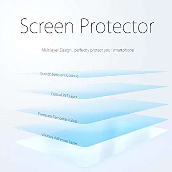 Skärmskydd Carbon 3-PACK Screen-Fit 3D/HD Huawei Y6 2018