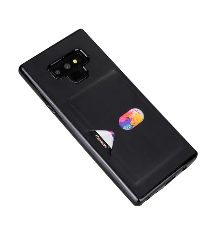 Elegant Hanman Skal med Kortfack - Samsung Galaxy Note 9