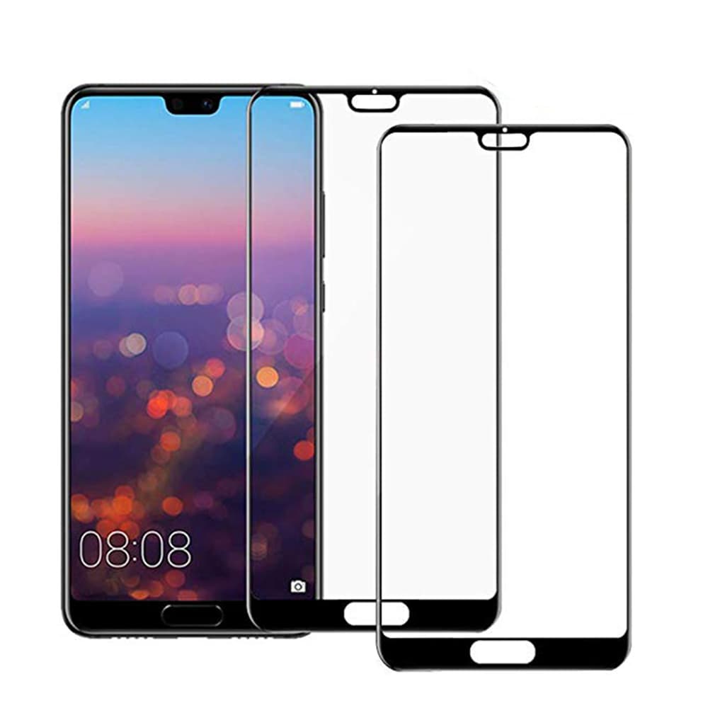 P20 Pro Skärmskydd 2.5D 2-PACK med Ram HD-Clear ProGuard