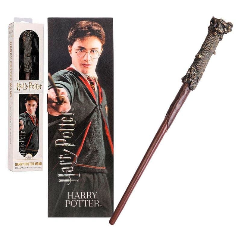 Harry Potters tryllestav og 3D-bogmærke
