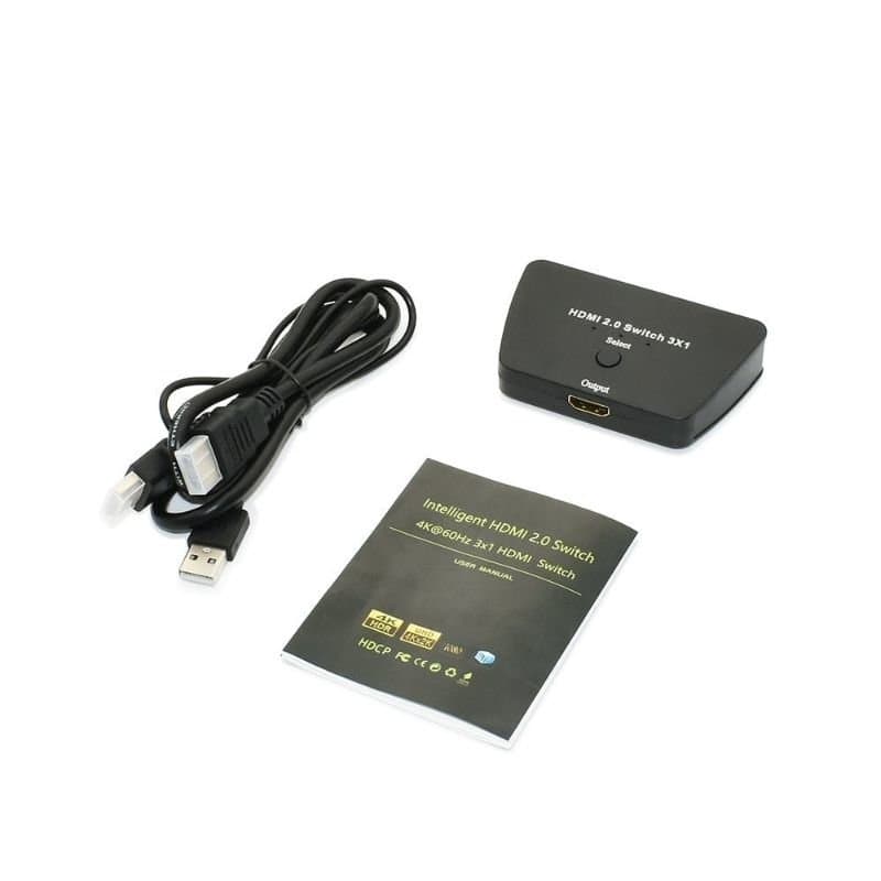 HDMI Switch, 3 innganger