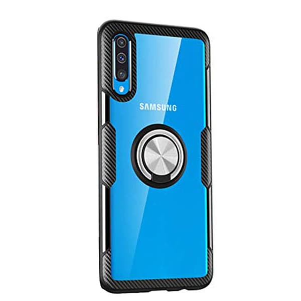 Kraftfullt Skal med Ringh�llare - Samsung Galaxy A50