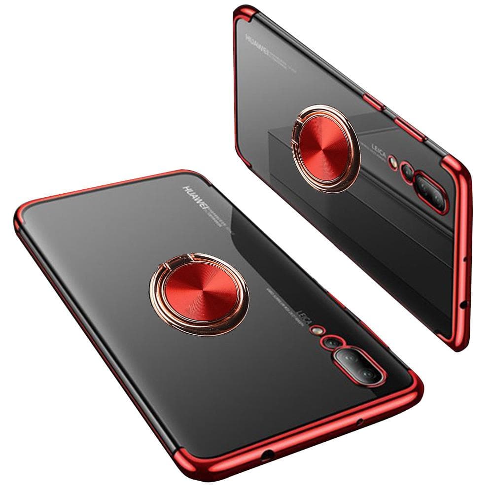 Huawei P20 Pro - Kraftfullt Silikonskal med Ringhållare