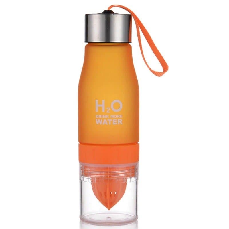 H2O Vandflaske med citruspresser - Orange
