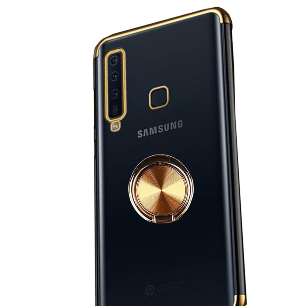 Exklusivt Silikonskal med Ringhållare - Samsung Galaxy A9 2018
