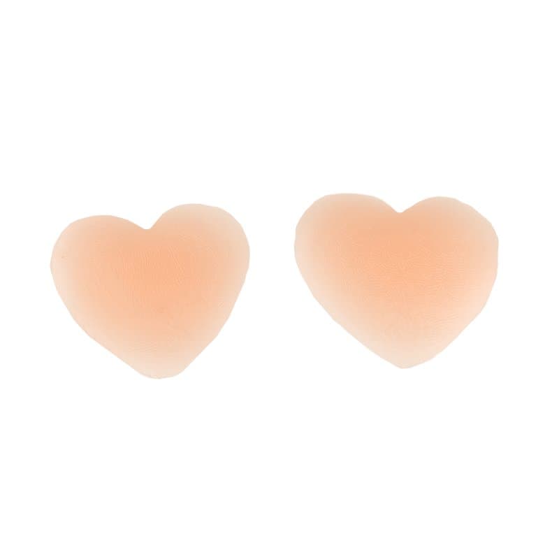 Hjärtformade nipple covers - Beige