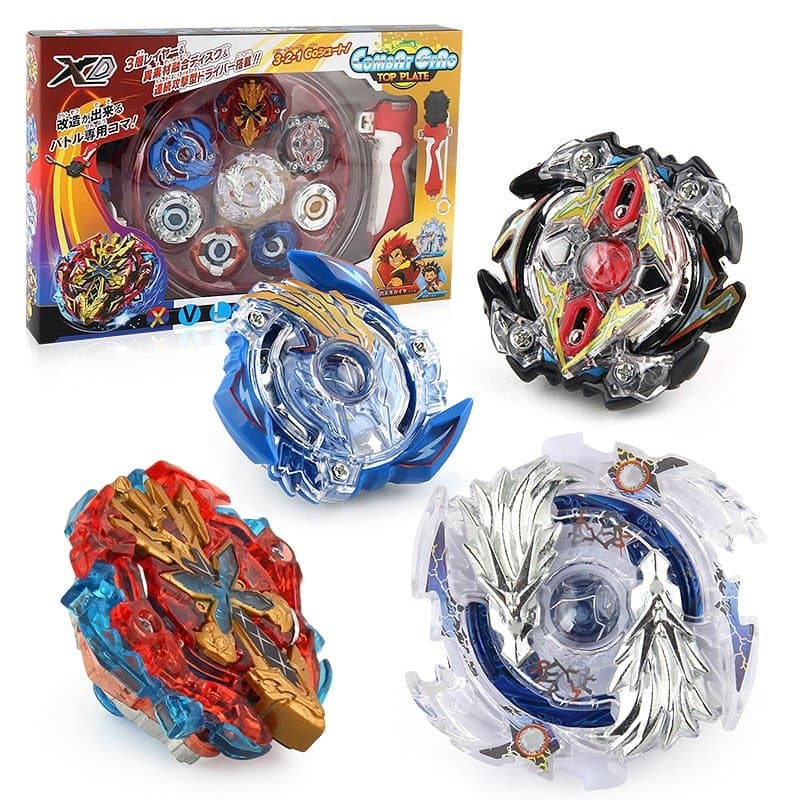 Combat Gyro Top Plate battle set 4-pack - Röd