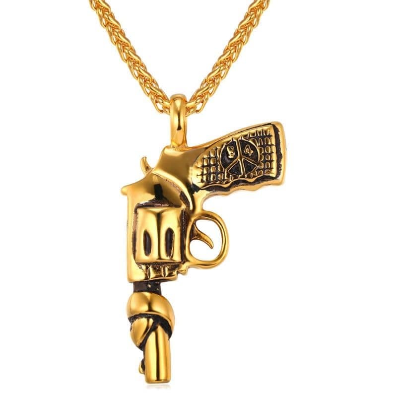 Halskæde, pistol med knude