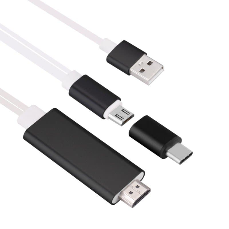Micro USB / USB-C til HDMI Adapter