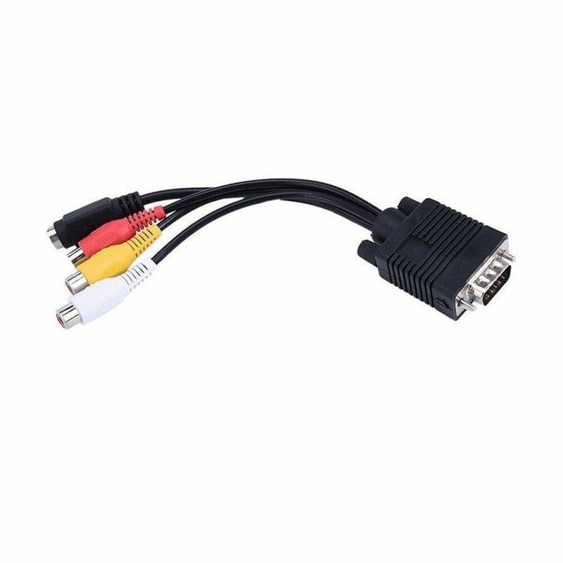 VGA til RCA Audio/Video Adapterkabel