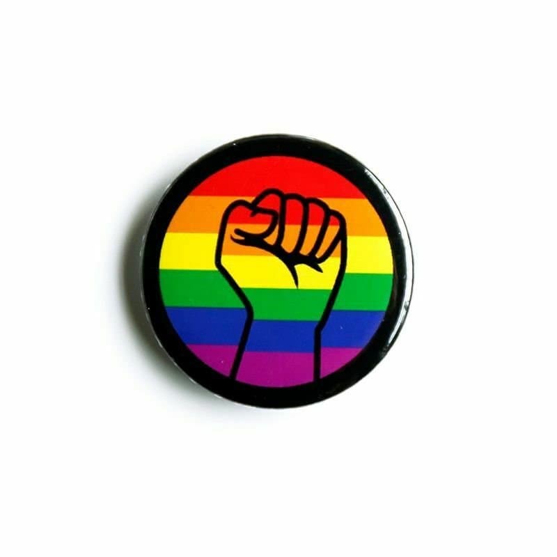 Pride, Pin - Regnbåge och knytnäve