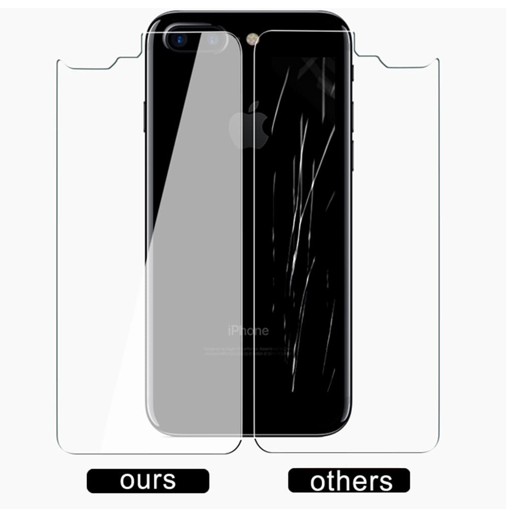 ProGuard iPhone 8+ 2-PACK Baksida Skärmskydd 9H Screen-Fit