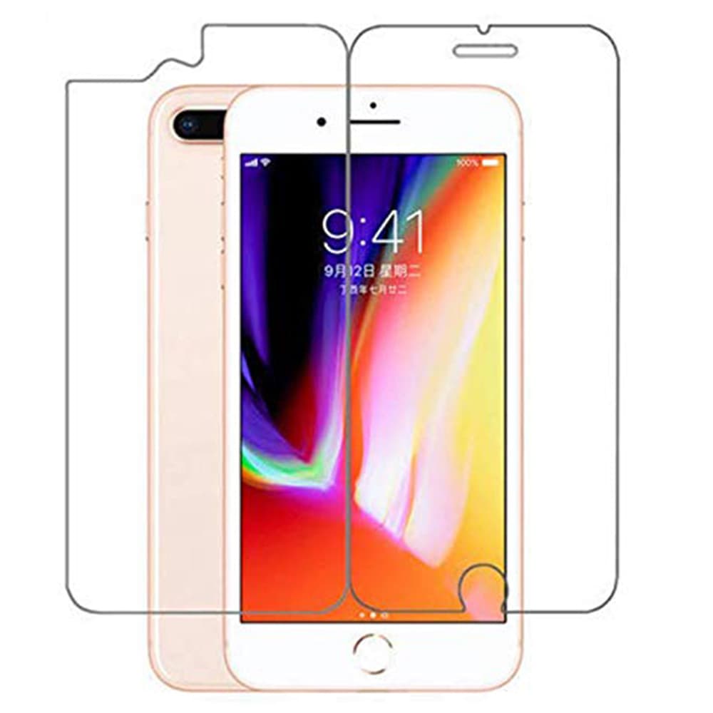 ProGuard iPhone 8+ 3-PACK Baksida Skärmskydd 9H Screen-Fit