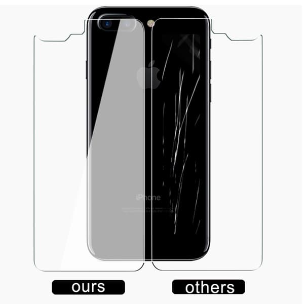 iPhone 8+ Baksida Skärmskydd 9H Screen-Fit HD-Clear.
