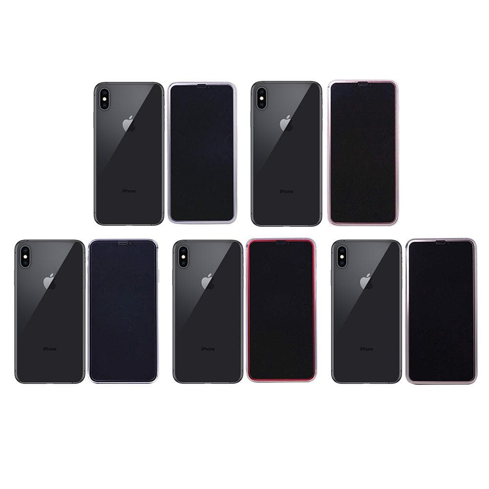 10-PACK iPhone XS Max ProGuard Skärmskydd 3D Aluminiumram