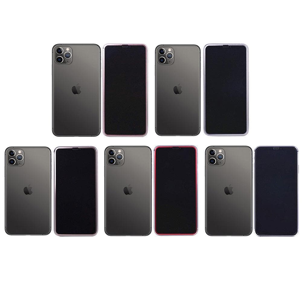 Skärmskydd 3D Aluminiumram iPhone 11 Pro Max 10-PACK