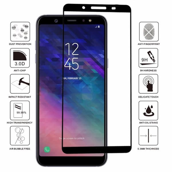 Samsung J6 2018 - 4-Pack HuTech Skärmskydd 2.5D
