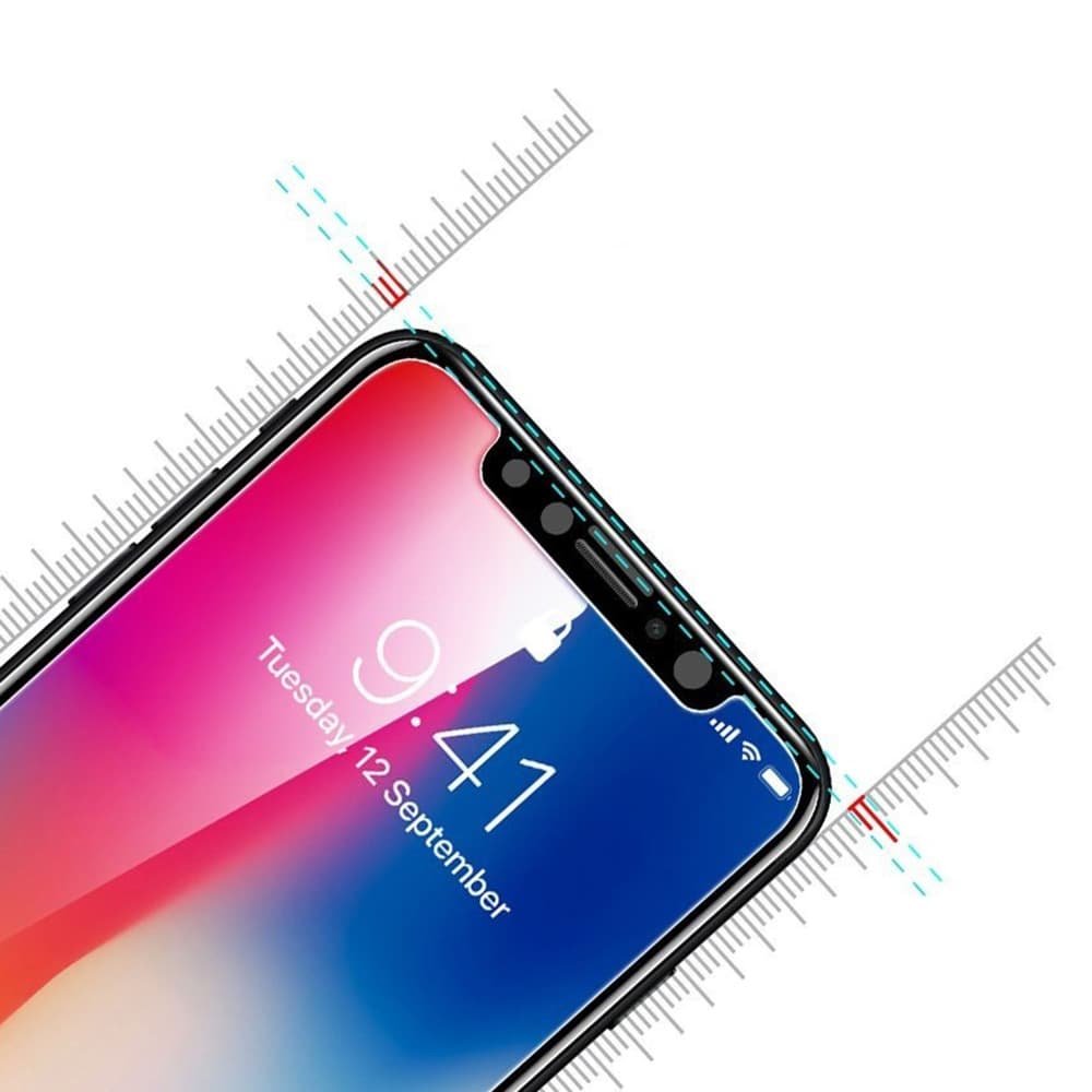 iPhone X/XS Skärmskydd 4-PACK Standard 9H Screen-Fit HD-Clear