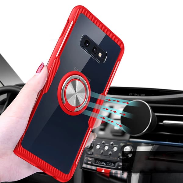 Slittåligt Skal med Ringhållare - Samsung Galaxy S10 Plus