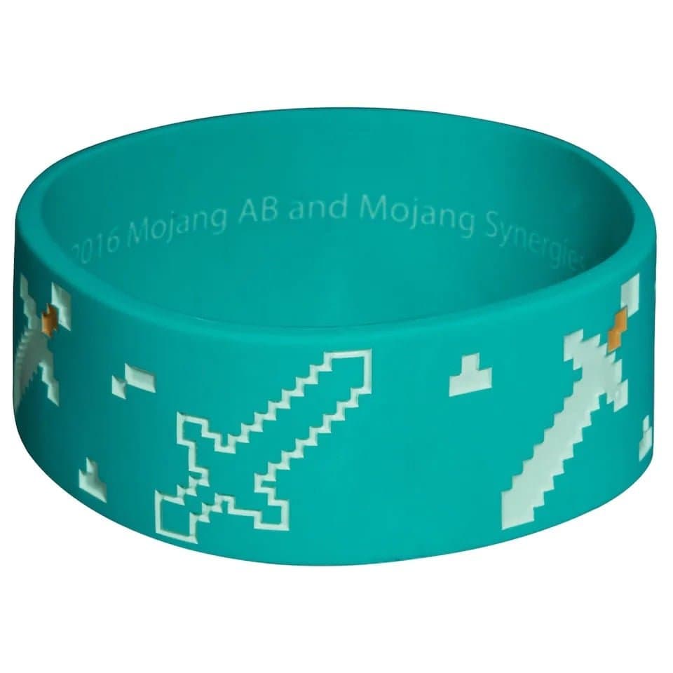 Minecraft, Silikonarmbånd - Blått