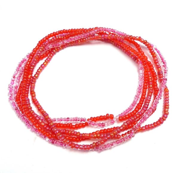 Fotband med rosa pärlor Fotband med rosa pärlor