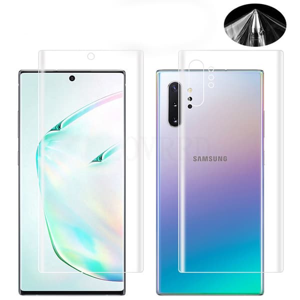 Fram- & Baksida Note10+ 2-PACK Skärmskydd 9H Nano-Soft ProGuard