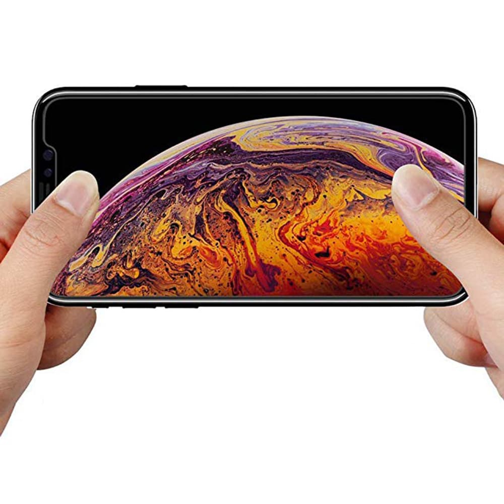 iPhone XS Max 2-PACK Anti-Spy Skärmskydd 9H Screen-Fit