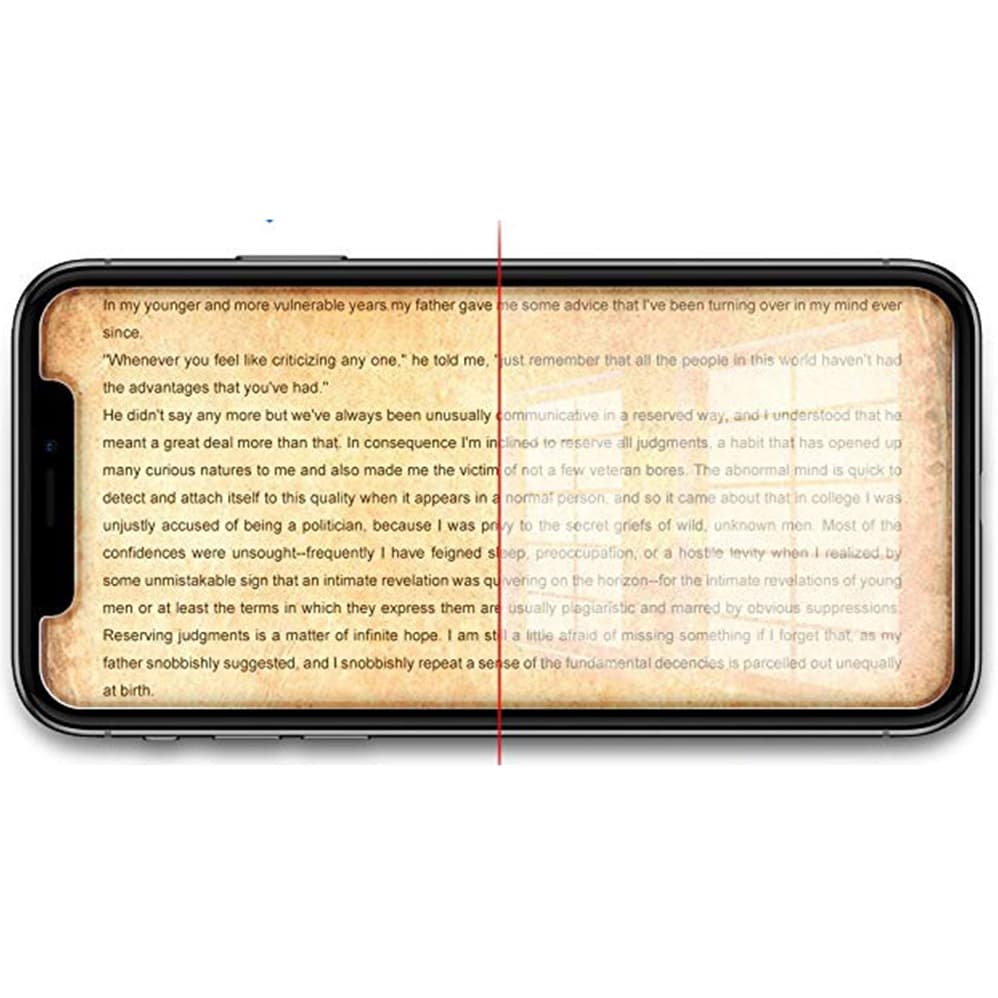 iPhone XS Max 2-PACK Anti-Spy Skärmskydd 9H Screen-Fit