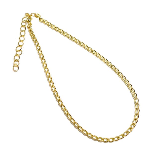Ankellänk Guldpläterad 30cm+5cm Förlängning X-tra Lång