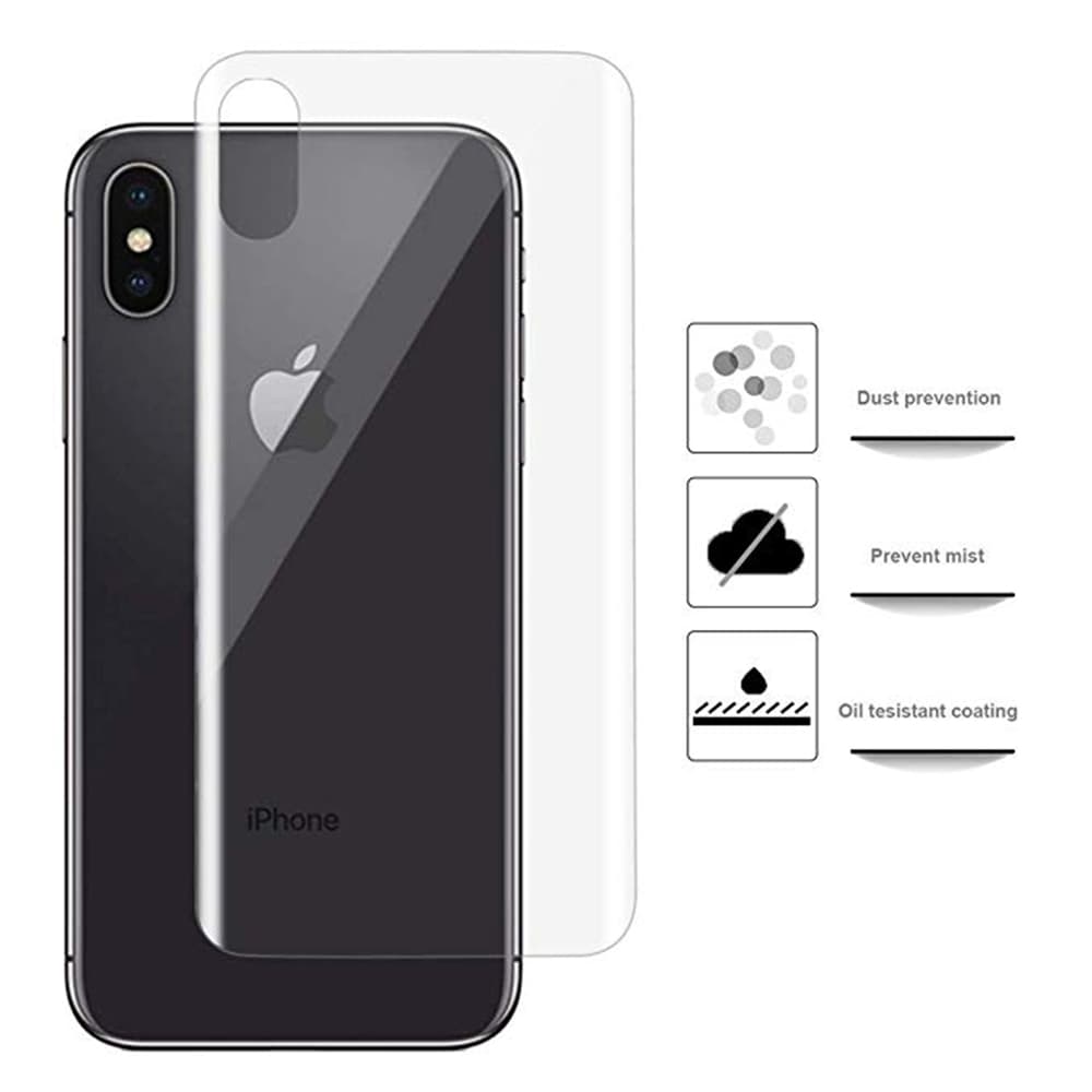 Fram- & Baksida iPhone X/XS 2-PACK Sk�rmskydd Nano-Soft ProGuard