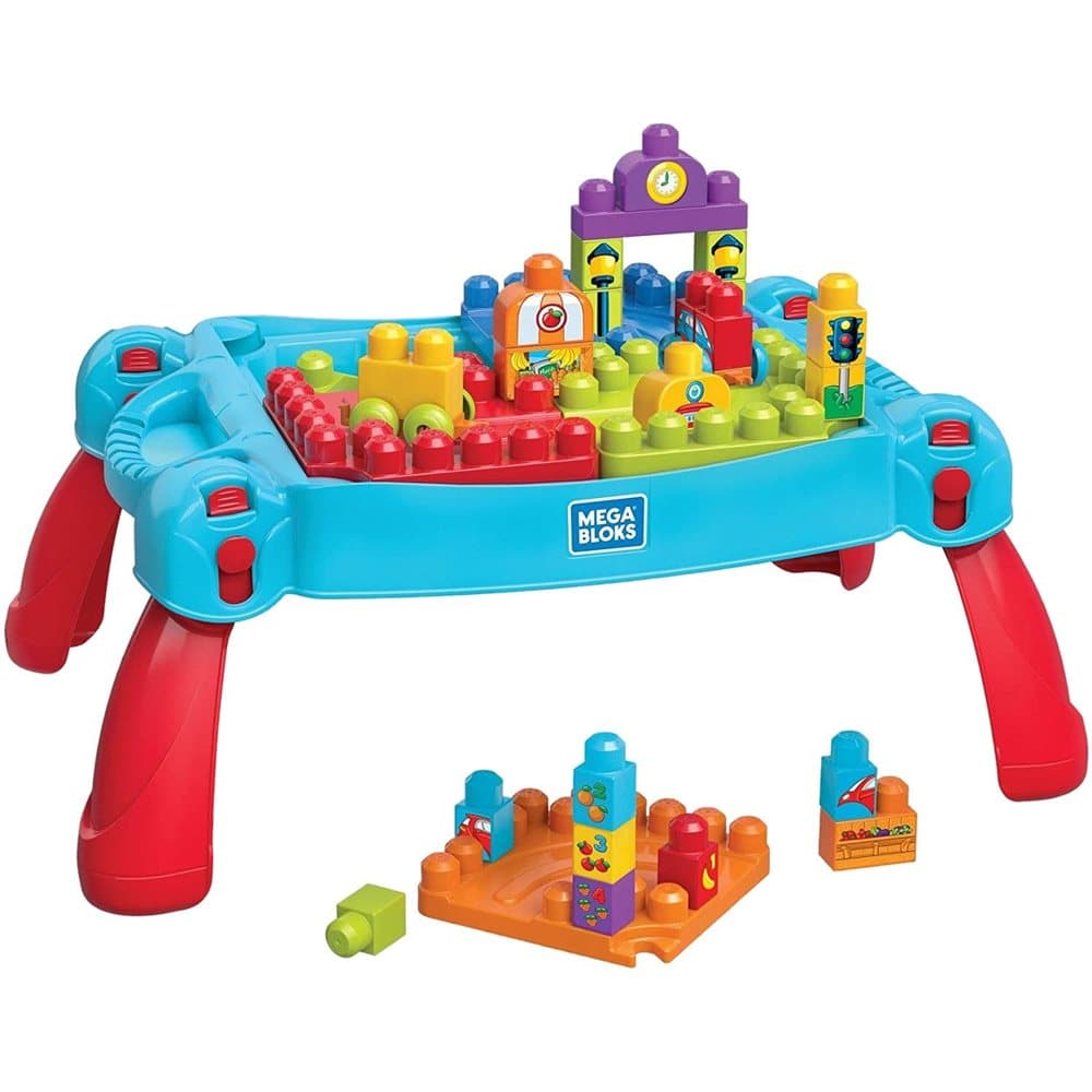 Fisher Price, Build and Learn Table Byggesæt - Blå