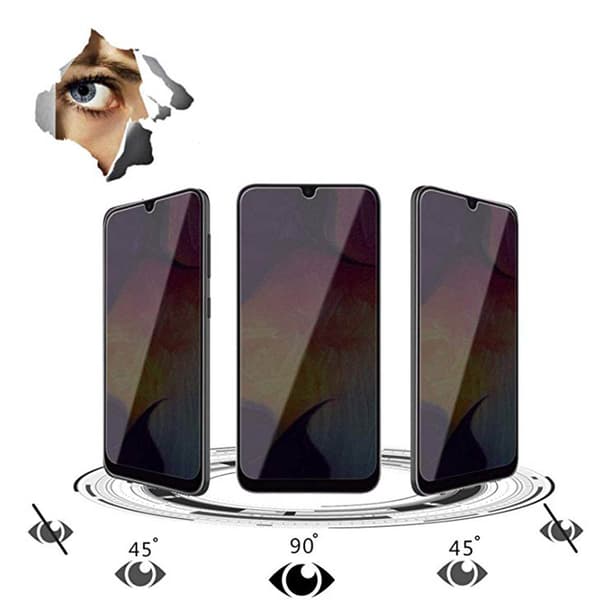 Samsung A70 Anti-Spy Skärmskydd 9H Screen-Fit