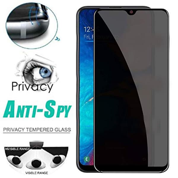 Samsung A50 2.5D Anti-Spy Skärmskydd Ram 9H HD-Clear.