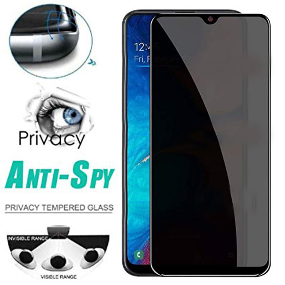 Samsung A50 2.5D Anti-Spy 2-PACK Skärmskydd Ram 9H HD-Clear.